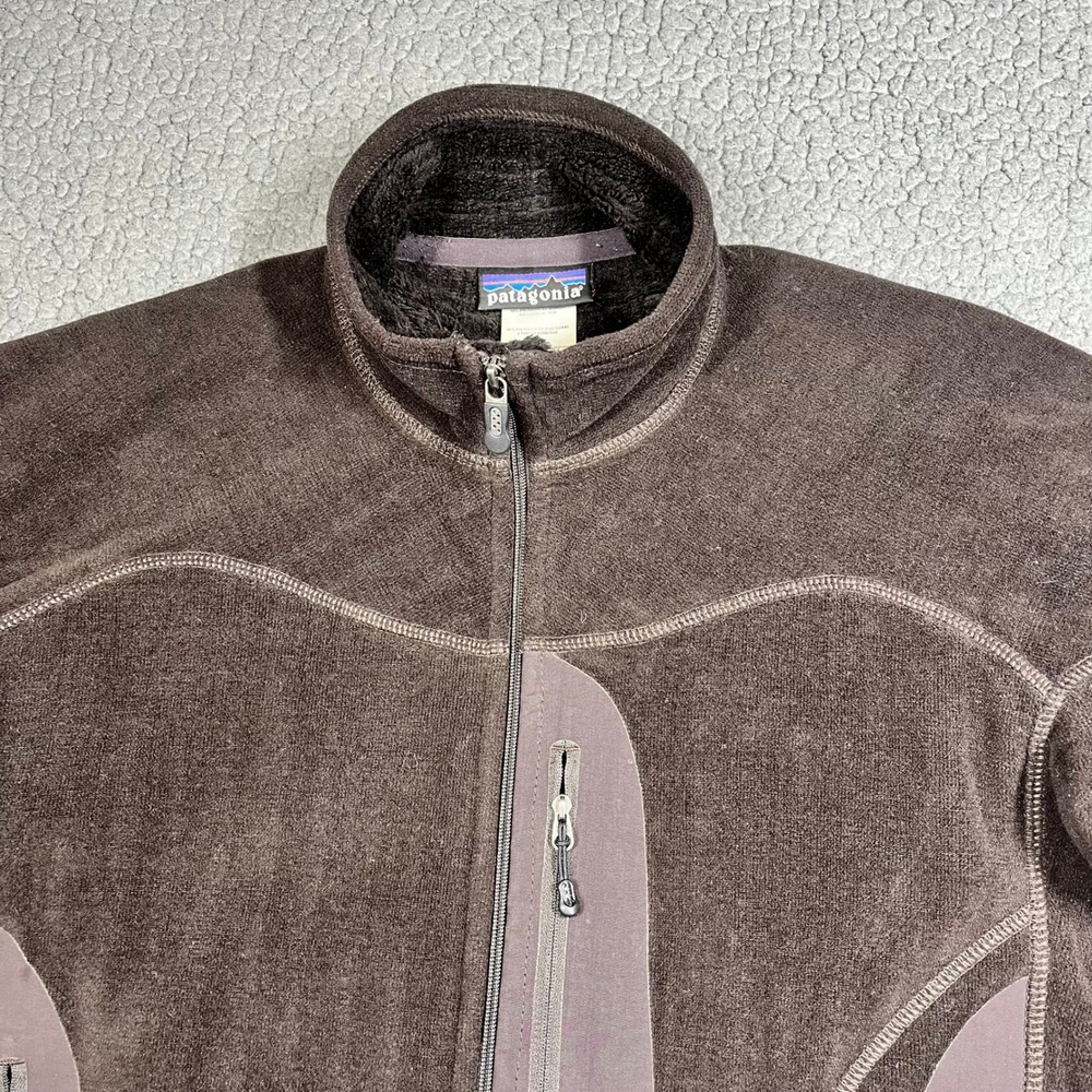 Patagonia R2 Regulator Fleece Jacket Womens Medium Brown Polartec Full Zip 25143